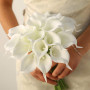 Veryhome 20 Pcs Lys Calla De Mariée Bouquet De Fleurs Artificielle Tête De Fleur en Latex Real Touch Home Party De Mariage Décor