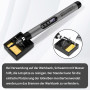 KKMOL Kit de fer à souder sans fil rechargeable par USB avec écran LCD, température réglable de 330 ℃ à 450 ℃, 3 pannes à souder