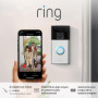 Ring sonnette vidéo sans fil (Battery Video Doorbell) avec vidéo HD en plan moyen | Installation facile (5 min) par soi-même | a