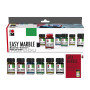 Marabu Easy Marble Assortiment de Peinture pour marbrure