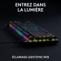 Logitech G PRO X TKL RAPID, clavier gaming filaire sans pavé numérique touches analogiques magnétiques, mode de déclenchement ra