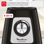Moulinex Blender Blendforce, 800W, 2 Vitesses + Fonction Pulse, Capacité 1,75 L, Nettoyage facile, Mixage jusqu'à 3min en contin