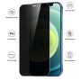 Yisica 2 Pièces Protection d'Écran Anti-Espion pour iPhone 12/iPhone 12 Pro avec Protection d'Objectif de Caméra, Film en Verre 