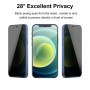 Yisica 2 Pièces Protection d'Écran Anti-Espion pour iPhone 12/iPhone 12 Pro avec Protection d'Objectif de Caméra, Film en Verre 
