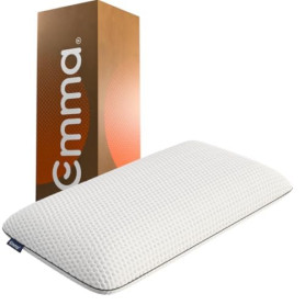 Emma Oreiller à Mémoire de Forme 40x70 cm, Ajustement pour Un Niveau Parfait de Douceur et de Soutien, Hauteur Personnalisable