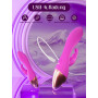 HIVEFUN Gode Vibro-masseur Sex Toýs Femme, Vibromasseurs Sex Toys Jouet Sexualité Couple, 10 Mode Sextoyse Femme Clitoridienne 