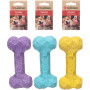 Flamingo Jouet pour Chien Freckles Os L – 18,5x8,5x5cm – Caoutchouc TPR Résistant – Jouet à Mâcher, Lancer et Nettoyage Dentaire