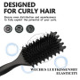 Brosse à boucler, brosse coiffante pour cheveux bouclés d'hommes et de femmes pour fixer et modeler les boucles, réduire les mèc