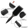 Brosse à boucler, brosse coiffante pour cheveux bouclés d'hommes et de femmes pour fixer et modeler les boucles, réduire les mèc