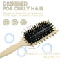 Brosse à boucler, brosse coiffante pour cheveux bouclés d'hommes et de femmes pour fixer et modeler les boucles, réduire les mèc
