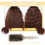 Brosse à boucler, brosse coiffante pour cheveux bouclés d'hommes et de femmes pour fixer et modeler les boucles, réduire les mèc