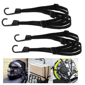 Romon Tendeurs Elastique avec Crochets, 2 Pièces Étendeur Sangle Bagage Réglables, Sangle Élastique avec 4 Boucles Coulissantes  Romon Tendeurs Elastique avec Crochets, 2 Pièces Étendeur Sangle Bagage Réglables, Sangle Élastique avec 4 Boucles Coulissantes