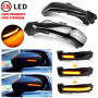 MKptopia Clignotants dynamiques à LED feux répétiteurs de clignotants Compatible avec Peu-geot 508, 508 SW Cit-roën DS5 C4 Pica-