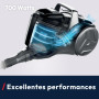 Hoover HP1 Home Aspirateur Traineau sans Sac Compact et Puissant HPZ107HM, Haute-Performance, 2 Brosses Sols Durs-Tapis & Spécia