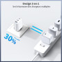 BHHB Chargeur USB C 40 W 3 Ports Prise USB C Type C Charge Rapide Chargeur Multiple Rapide pour iPhone 17 16 15 14 13 12 11 Pro 