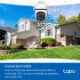 Tapo C530WS Caméra de Surveillance extérieure 360°, 3K 5MP, Vision Nocturne Couleur Starlight, détection IA, Suivi de Mouvement,