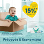 Pampers Premium Protection Taille 1, 180 Couches + 10 Lingettes Harmonie Aqua, 2-5kg, Double Protection pour la peau et contre l