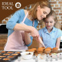 HIOQFR 8pcs Grosse Douille Patisserie Professionnelle Cupcake Douille Cannelée Grandes Douilles à Pâtisserie Embouts de Glaçage 