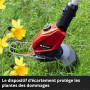 Einhell Coupe-bordures sans fil GE-CT 18 Li - Solo Power X-Change (18 V,Diam. de coupe lame 24 cm,Livré avec 20 lamelles en PVC)