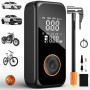 Onherm Compresseur à Air Portatif, 6000mAh Gonfleur Pneus Voiture sans Fil, Electrique Pompe mit écran LCD Numérique,150PSI, Typ