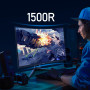 KOORUI Écran PC Gaming Incurvé 31,5 Pouces, Ultrawide QHD(2560 * 1440), 1500R, UltraLarge, VA, 170Hz, 2xHDMI (170HZ Or 144HZ), D