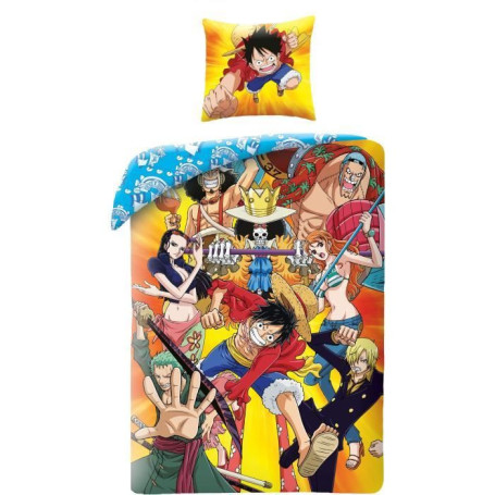 Parure de lit - ONE PIECE - Luffy et son équipage IV - Microfibre - 1 housse de couette 140 x 200 cm + 1 taie 63 x 63 cm 28,36 €