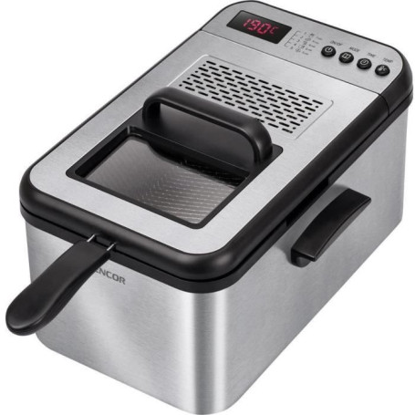 Friteuse électrique - Sencor - SFR 8200SS - 2200 W - 3,2 L - Noir/Acier Inoxydable