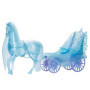 DISNEY La Reine des neiges Elsa Voiture tirée par des chevaux et poupée de jeu, pour filles 3+ MATTEL