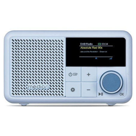 Mini Radio - MEDION - DAB/FM - Mono 2W RMS - Bleu