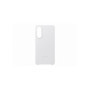 Coque - SAMSUNG - S25 Edge - Cuir véritable - Gris Clair - Protection chocs et rayures
