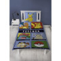 Parure de lit réversible - POKEMON - Battle - Microfibre - 1 housse de couette 140 x 200 cm + 1 taie 63 x 63 cm
