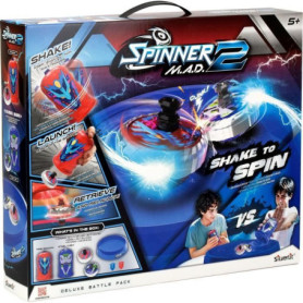 Jeu d'ambiance - SILVERLIT - SPINNER MAD 2 - 2 toupies - 1 arene - a partir de 5 ans Jeu d'ambiance - SILVERLIT - SPINNER MAD 2 - 2 toupies - 1 arene - a partir de 5 ans