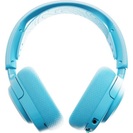Casque gaming sans fil - STEELSERIES - Arctis Nova 3PW - Autonomie 40h - Bluetooth + 2,4 GHz - Couleur Bleu ciel