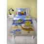 Parure de lit - POKEMON - Pikachu a la plage - Microfibre - 1 housse de couette 140 x 200 cm + 1 taie 63 x 63 cm