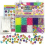 Coffret fabrication de bracelets - BANDAI - Rainbow Loom Mini Combo Set Loomi Pals - 2100 élastiques / 60 charms