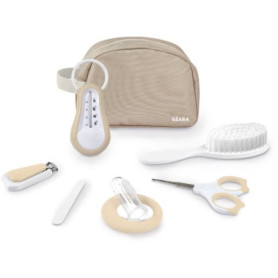 Trousse de toilette nomade - BEABA - 7 accessoires - Argile Trousse de toilette nomade - BEABA - 7 accessoires - Argile