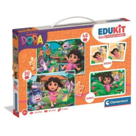 CLEMENTONI - Edukit 4 en 1 - Dora CLEMENTONI - Edukit 4 en 1 - Dora