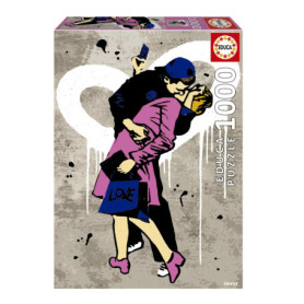 Puzzle - EDUCA - LE BAISER, TV BOY - 1000 pieces - 68 x 48 cm - Pour adultes a partir de 12 ans Puzzle - EDUCA - LE BAISER, TV BOY - 1000 pieces - 68 x 48 cm - Pour adultes a partir de 12 ans