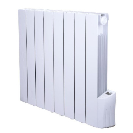 Radiateur électrique a inertie fluide - 1200W - WARM TECH - 230V - Jusqu'a 50m3 - Blanc