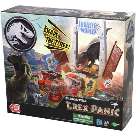 Jeu de société avec figurine T-Rex - EPOCH - Jurassic World T-Rex Escape