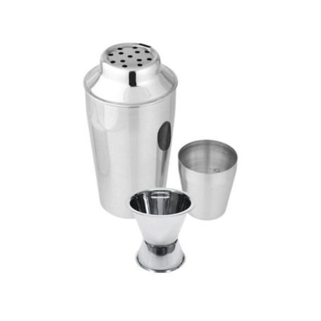 Set Shaker a cocktails en inox 400 ml et doseur a alcool 2 et 4 cl - FACKELMANN - Bar Concept