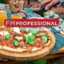Ensemble plaque a pizza perforée et roulette - FACKELMANN PROFESIONAL - 32 cm
