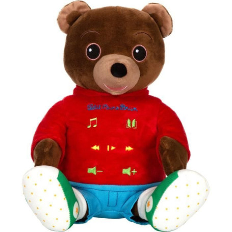 Peluche musicale Petit Ours Brun - GIPSY TOYS - Conteur d'hisoires 28 cm