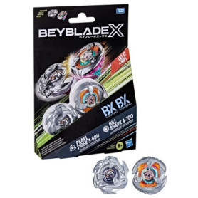 Beyblade X Dual Pack Gill Shark 4-70O et Pearl Tiger 3-60U, Toupie de combat, des 8 ans Beyblade X Dual Pack Gill Shark 4-70O et Pearl Tiger 3-60U, Toupie de combat, des 8 ans