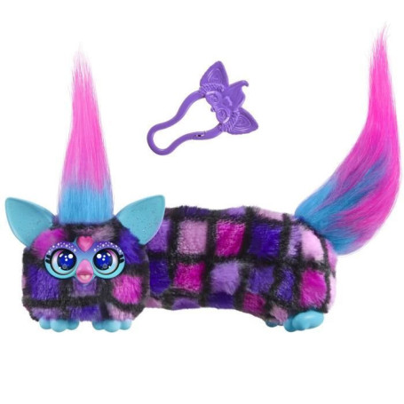 Furby DJ Furblets Dis-Co-Dazz, Mini peluche électronique, jouet pour enfant, 45 sons et musiques, des 6 ans
