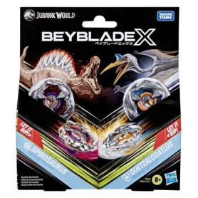 Beyblade X Jurassic World Spinosaurus contre Quetzalcoatlus, multipack, des 8 ans Beyblade X Jurassic World Spinosaurus contre Quetzalcoatlus, multipack, des 8 ans
