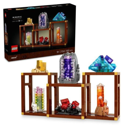 LEGO Ideas 21362 Collection de Minéraux - Set de Construction pour Adulte - Décoration