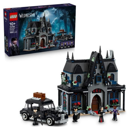 LEGO Mercredi 76786 Le Manoir de Morticia - Jeu de Construction des 10 ans - Mini-Poupées