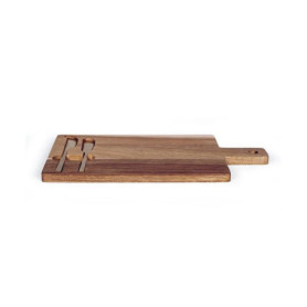 Plateau a fromage - LIVOO - MEC138 - Bois d'acacia FSC - 38 x 20 cm - 2 couteaux aimentés Plateau a fromage - LIVOO - MEC138 - Bois d'acacia FSC - 38 x 20 cm - 2 couteaux aimentés
