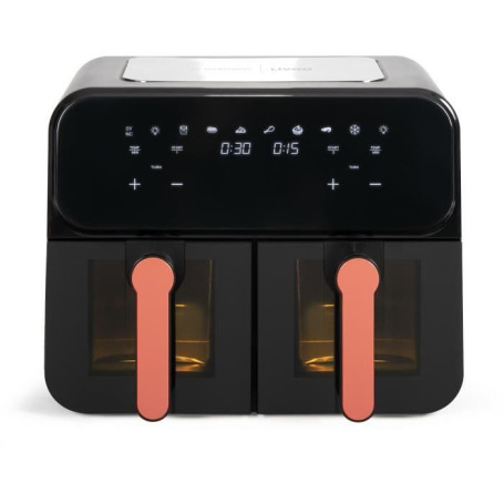 Friteuse sans huile - LIVOO - Livoo x Marmiton - DOC316 - Acier inoxydable - 9 L - 2400 W - 7 programmes - Température ajustable